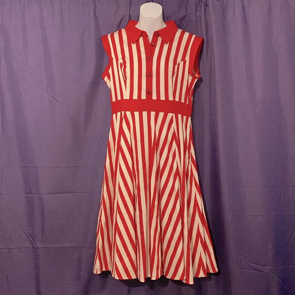 Hearts & Roses candy stripe dress